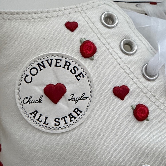 Converse | Chuck Taylor All Star Hearts And Roses High-Top Sneaker - Picture 5 of 10